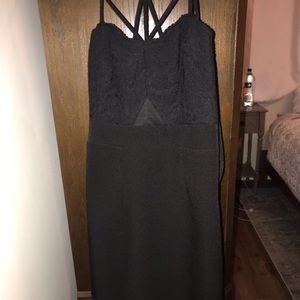 Express lace black dress